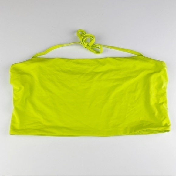 Andie The Aruba Halter Bikini Top Swimsuit Neon Lemon Size XL NWT - Picture 5 of 8